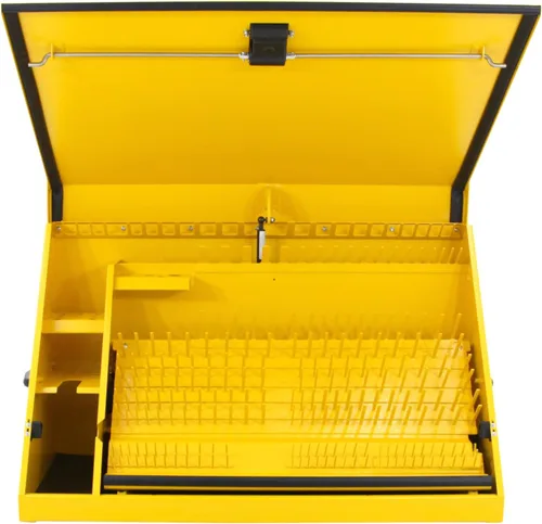 Vista 7 de DeWalt - Caja de herramientas triangular de 36" x 17", acero, color amarillo