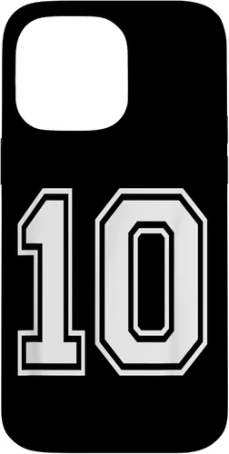 Vista 21 de Number 10 Varsity Style Bold Sports Birthday Case for iPhone 17