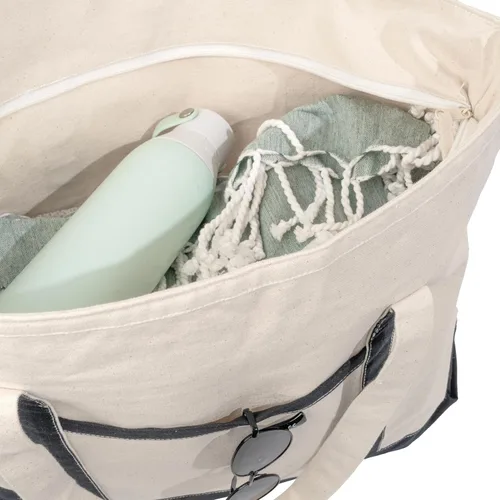 Vista 5 de Bolsas de lona extra grandes con cremallera, 22 pulgadas, resistente, con cremallera superior, con cremallera, 100% algodón orgánico, resistentes