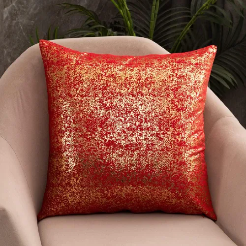 Vista 15 de Deeprove Funda de almohada oblonga de 12 x 20 pulgadas, estampado metálico de ambos lados con lámina dorada brillante, decoración de terciopelo Beige