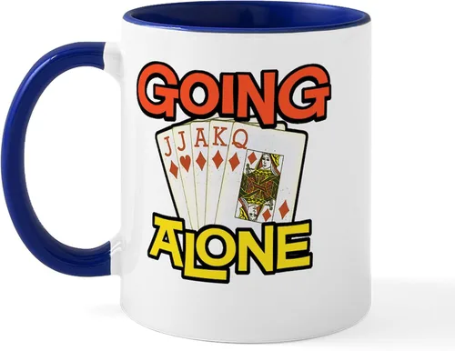 Vista 37 de CafePress Euchre Champ Mugs Taza de café de cerámica de 11 oz (11.0 fl oz)