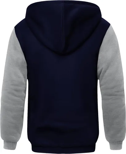 Vista 74 de SCODI Sudaderas con capucha para hombre, forro polar pesado, cremallera completa, forro de sherpa grueso, chaqueta con capucha