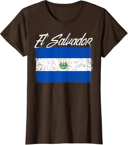 Vista 21 de Camiseta Salvadoreña Bandera El Salvador