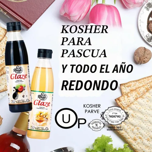 Vista 8 de De La Rosa Dark & White Balsamic Glaze Premium Bundle (8.45 oz 2 unidades)
