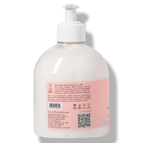 Vista 8 de 100% PURE Yuzu & Pomelo - Acondicionador brillante, revitalizante e hidratante, estimulante de nutrientes del aceite de semilla de lino Kelp