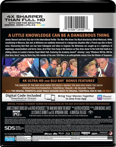 Vista 3 de The Man Who Knew Too Much - 4K Ultra HD + Blu-ray + Digital 4K UHD