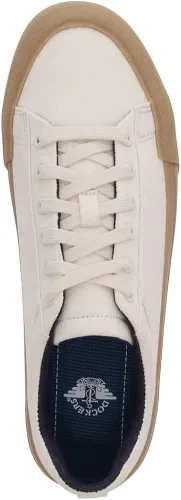 Vista 2 de Dockers Frisco - Tenis casuales con cordones para hombre Crema