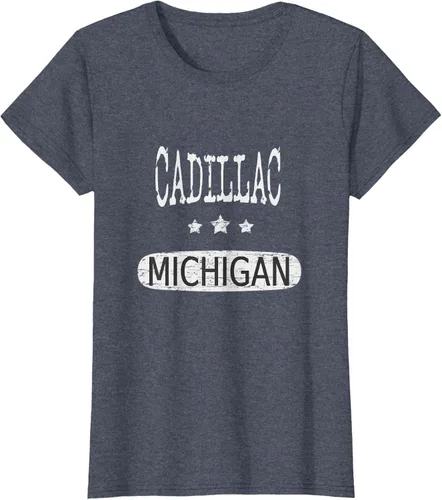 Vista 65 de Vintage Cadillac Michigan Camiseta