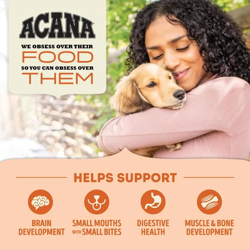 Vista 3 de ACANA - Comida seca para perros sin granos, receta para cachorros, bolsa de 4.5 libras Freeze Dried, Grain Free, High Protein, Made in the USA