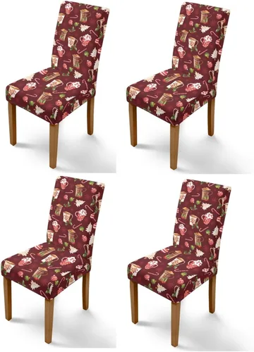 Vista 9 de HUGS IDEA Butterfly Dining Room Chair Covers Set of 2 Blue Marble Stretch Parsons Chair Slipcovers Washable Kitchen Chairs Protector Covers for