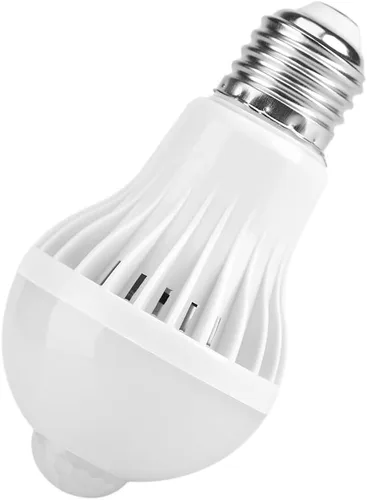 Vista 9 de TOPINCN Bombilla con sensor de movimiento E27, bombillas LED PIR con sensor infrarrojo inteligente, luz nocturna de encendido/apagado automático