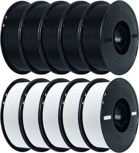 Vista 34 de Kingroon Paquete de filamento PLA de alta velocidad para impresora 3D de 1.75 mm, filamento rápido para impresora 3D para impresión hiper rápida