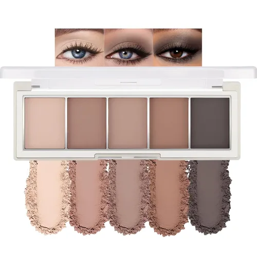 Vista 9 de Erinde Paleta de maquillaje de sombra de ojos de 9 colores con purpurina y lavanda brillante y mate, violeta, malva, púrpura oscura, plateado