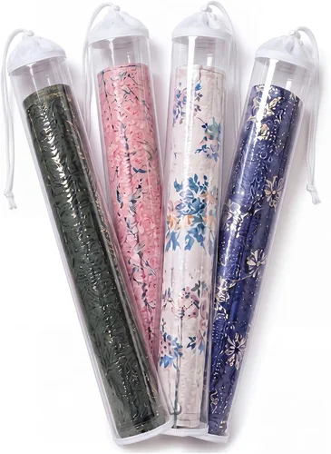 Vista 9 de 4 piezas de 33.5" transparente Mahjong Mat Bag, negro, cremallera