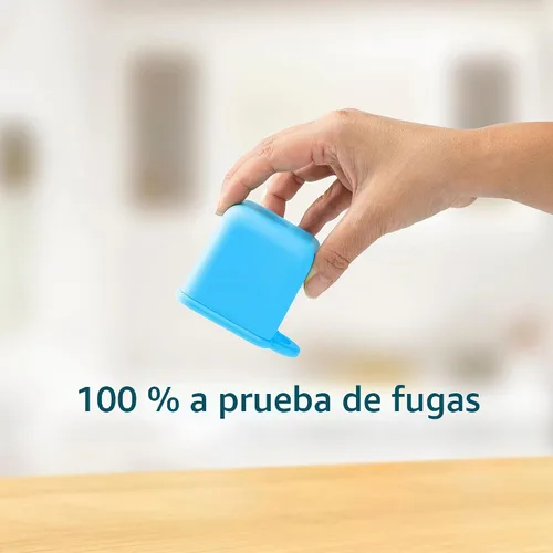 Vista 4 de Omie Caja (paquete de 2) recipientes para salsas a prueba de fugas, recipiente para aderezo de ensalada, recipiente de condimentos con tapas