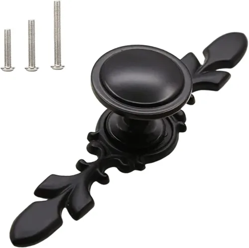 Vista 9 de HUAMULAN Paquete de 10 pomos de cristal para cajones con placa, pomos de puerta de armario con tornillos para cocina, baño, oficina, decoración