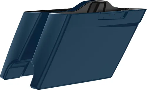 Vista 22 de Alforjas extendidas para Harley Touring Street Glide, Electra Glide, Road Glide 2014-2023 (whisky ámbar)