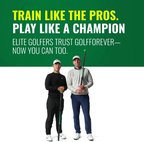 Vista 7 de GolfForever Swing Trainer – Golf Fitness & Training System for Strength, Flexibility & Swing Power – Includes Membership & Premium Training Bar for