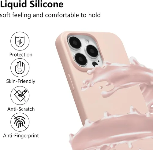 Vista 2 de ZTOFERA Funda cruzada para iPhone 14 Pro con correa de cordón, cuerda ajustable, funda suave de silicona líquida para iPhone 14 Pro de 6.1 pulgadas