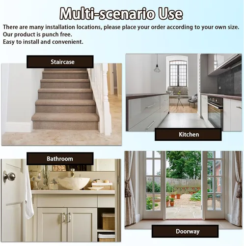Vista 6 de Puerta para bebés de 115 a 134.6 pulgadas de ancho para escaleras, puerta para perros con cierre automático de los premios Mom's Choice Awards