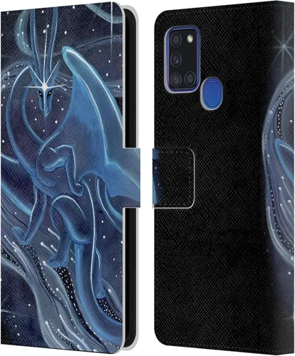 Vista 237 de Head Case Designs Officially Licensed Carla Morrow Galactic Entrancement Dragons Leather Wallet Case Compatible with Samsung Galaxy A07 4G