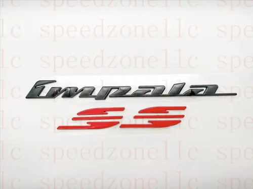 Vista 3 de 2 piezas de emblemas 3D para panel trasero del cuarto lateral del Impala SS 94-96, calcomanía para auto, placa de identificación de repuesto para SS