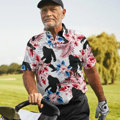 Vista 5 de Camisetas de golf divertidas para hombres, polo para hombres, camisetas de golf de manga corta para equipo, regalos para amantes del golf