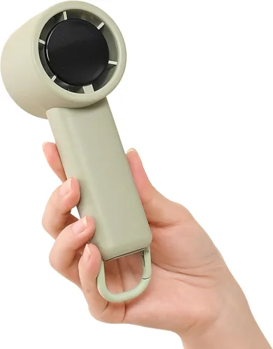 Vista 10 de Mini ventilador de mano turbo portátil, recargable, velocidad ajustable de 1 a 100 USB, ventilador de bolsillo de refrigeración USB, ligero