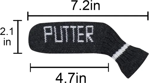 Vista 4 de Scott Edward Blade Putter Cover Knitted, 1 Piece in Pack, Fits Golf Blade Putters Cute and Soft