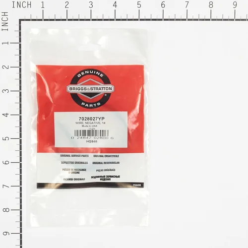 Vista 3 de Briggs and Stratton 7028027YP - Cable negativo (negro, 14 pulgadas)
