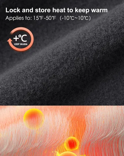 Vista 4 de Willit - Leggings de cintura alta con forro polar para mujer, impermeables, térmicas, para senderismo, yoga, correr