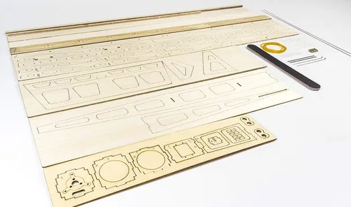 Vista 6 de Balsa Wood Aircraft 22.835 in Mini Stick Entrenamiento Eléctrico Avión Deportivo Necesidad de Construir para Adultos (R0301)