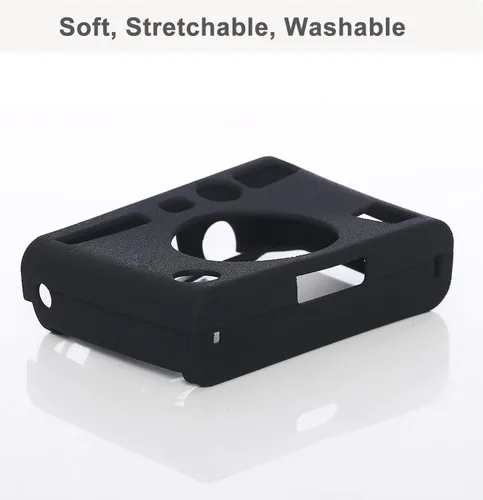 Vista 6 de Pocoukate Funda protectora para Instax Mini EVO, funda de silicona suave con protector de pantalla para cámara instantánea Fujifilm Instax Mini EVO