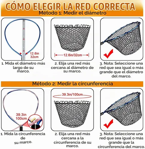 Vista 4 de Dovesun Red de Pesca de Goma, Red de Reemplazo Sin Mango, Redes de Pesca Transparentes Negras para Pesca de Mosca, Bolsa de Red de Aterrizaje