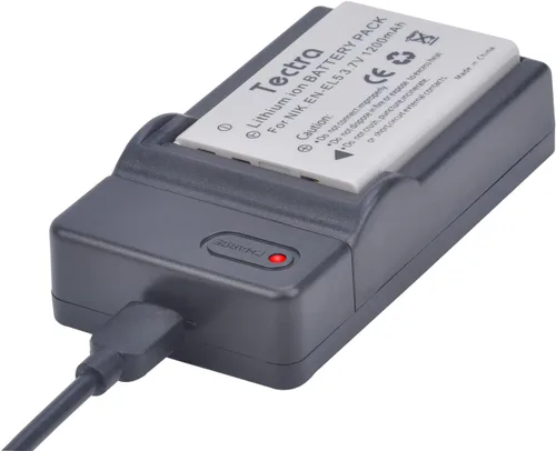 Vista 9 de Tectra Paquete de 2 baterías EN-EL5 y cargador USB para cámaras Nikon Coolpix P500, P510, P520, P530, P3, P4, P80, P90, P100, P5000, P5100, P6000