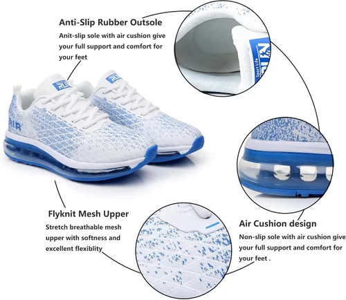 Vista 3 de Azooken Calzado deportivo para hombre, tenis transpirable y ligero
