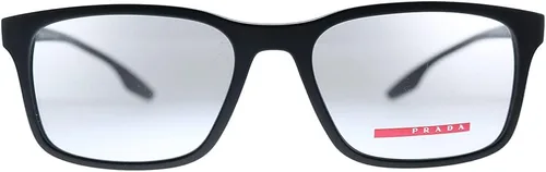 Vista 2 de Prada Linea Rossa PS 01LV 1BO1O1 - Lentes cuadrados (plástico, 2.126 in), color negro, Negro