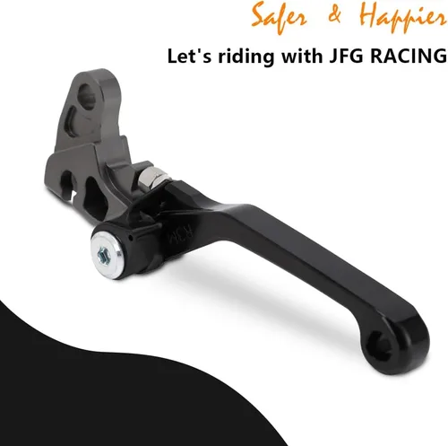 Vista 7 de JFG RACING Palanca de freno de motocicleta Palancas plegables CNC para KLX 110 KLX110 KLX110L 2010-2023 Negro