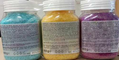 Vista 9 de Juego de sales de baño de 42 onzas - Lavanda - brisa marina - Ylang-Ylang - Aceite esencial 100% natural - Lo mejor para un buen sueño - Alivio