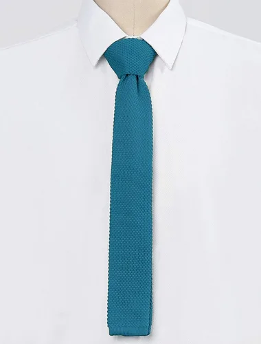 Vista 2 de Allegra K Lazos de punto ajustados de color sólido para hombre