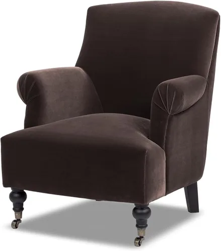 Vista 10 de Jennifer Taylor Home Eloise - Sillón plisado de 30 pulgadas, terciopelo de rendimiento naranja quemado