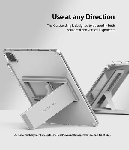 Vista 9 de Ringke Fusion with Outstanding [Funda + soporte] Funda compatible con iPad Pro de 11 pulgadas (4ª 2022, 3ª 2021, 2ª 2020, 1ª 2018), funda