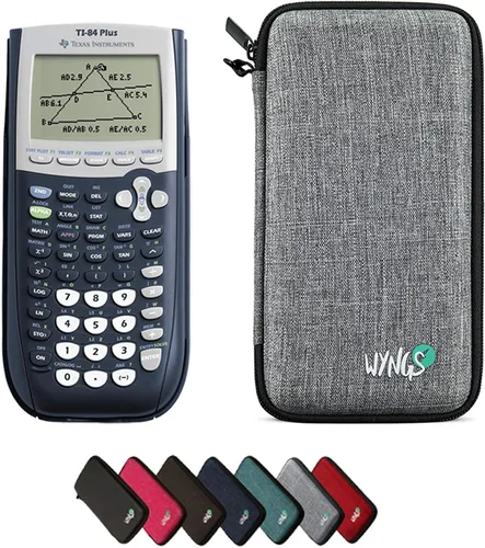 Vista 8 de Calculadora gráfica TI 84 Plus + funda protectora WYNGS color negro