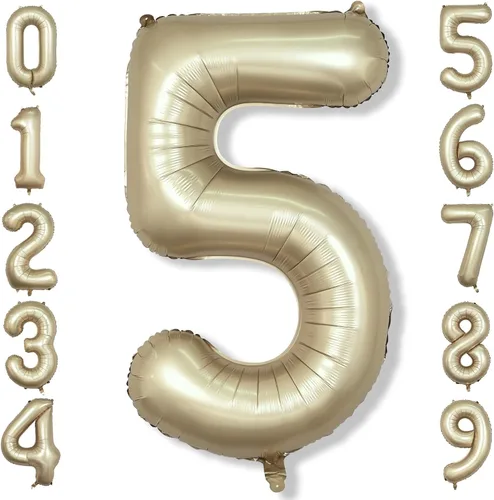 Vista 19 de Globos de Sirena Número 0 de 40 Pulgadas, Juego de Globos de Números Grandes Morado Verde Azulado Arcoíris 0-9, Globos de Números de Papel
