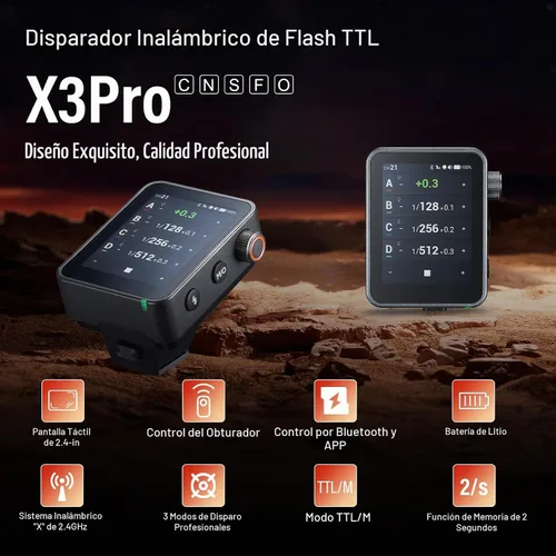 Vista 2 de Godox X3PRO-S X3PRO S Disparador de flash inalámbrico para Sony, TTL 2.4GHz
