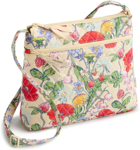 Vista 7 de Vera Bradley Bolso cruzado hipster de algodón de primera calidad con cremallera original para mujer Moonless Night