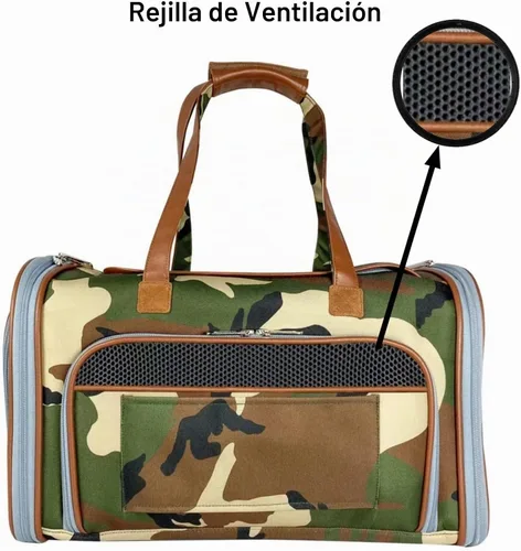 Vista 7 de Mr. Peanut's Transportador de mascotas expandible de tamaño estándar Gold Series (camuflaje)