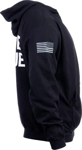 Vista 3 de Ann Arbor T-shirt Co. Sudadera con capucha para el ejército de los Estados Unidos, First Responder de la Fuerza Aérea del Ejército