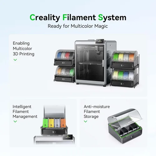 Vista 6 de Creality Paquete de impresora 3D combinada K2 Plus con Creality CFS