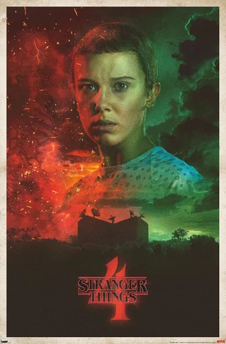 Vista 11 de Trends International Netflix Stranger Things: Season 4 - Póster de pared de once hojas, 14.725 x 22.375 pulgadas, versión enmarcada de madera